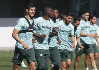 Canales, única ausencia en el penúltimo entrenamiento bético