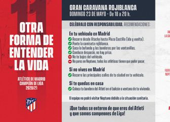 El Atlético pide 'responsabilidad' en la caravana por los campeones