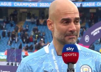 Guardiola se derrumba por el 'Kun'y deja un minuto inédito