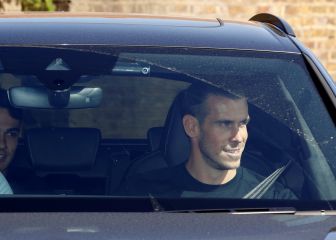 Gareth Bale arrives back in Madrid