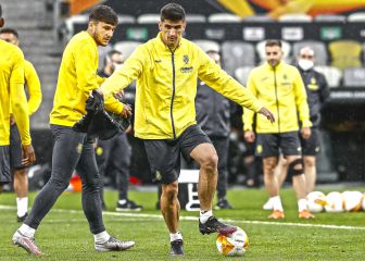 Las imágenes del entrenamiento del Villarreal en Gdansk