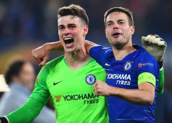 Los españoles de la final: Kepa, Azpilicueta, Rodrigo, Ferran, Eric García y Laporte