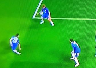 El City reclamó un penalti: 