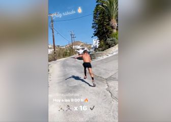 Es una bestia absoluta: el vídeo de Llorente entrenando en Grecia del que 'presume' su novia