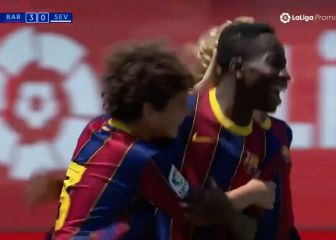 ¡Quédense con su cara! El golazo de Ebrima que tiene un futuro inmenso en el Barça