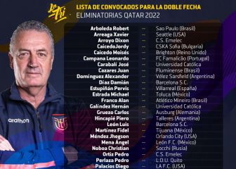 Alfaro convoca a 31 jugadores para los duelos de Ecuador contra Brasil y Perú