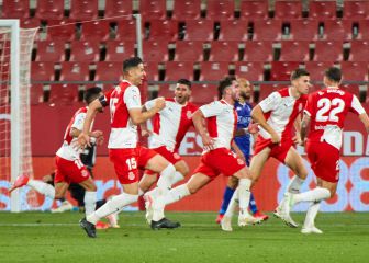 El Girona llega al playoff con unos números de Primera