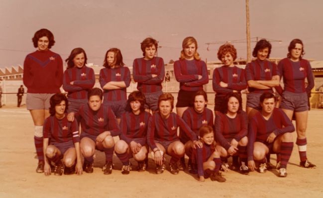 Jugadoras del Peña Femenina Barcelonista.