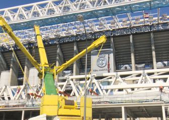 Revelan imágenes con las obras del Santiago Bernabéu