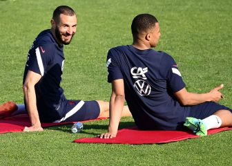 Karim Benzema vuelve como titular junto a Mbappé