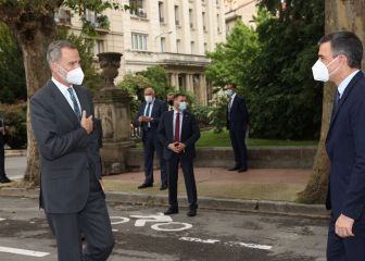 El Rey, Sánchez y Rebelo, juntos al Wanda por el Mundial