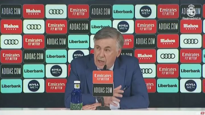 El chascarrillo de Ancelotti al ver a Edu Aguirre sobre los periodistas que cubren al Madrid