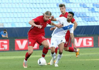 Noruega vuelve a decepcionar con Haaland de paseo