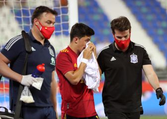 Manu García, posible fractura en la nariz