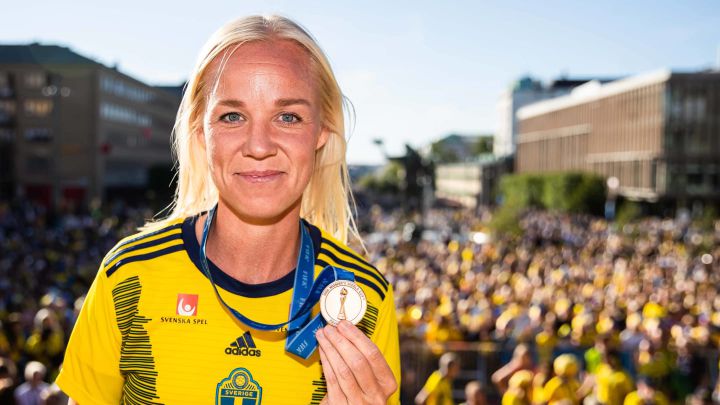 Seger, con la medalla de bronce en el Mundial de Francia. 