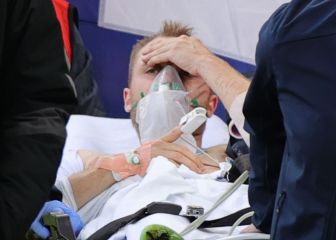 Eriksen cayó desplomado; está en el hospital, pero 
