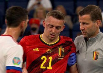 Terrible susto con Castagne: 24 minutos y adiós a la Eurocopa