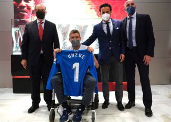 Homenaje grande a Unzué en las entrañas del Sánchez-Pizjuán