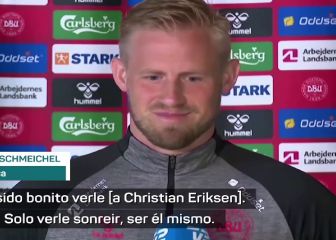 Felicidad de Schmeichel por el estado de salud de Eriksen