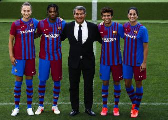 La presentación de la nueva equipación del Barcelona