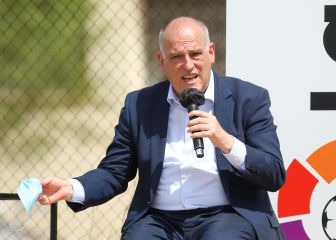 Tebas advierte que la medida anti-Superliga podría estar en el reparto del dinero de la TV