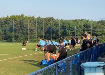 Uruguay entrena pensando en el partido con Paraguay