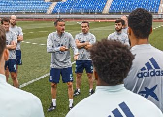La llegada y el entrenamiento de España en San Petersburgo