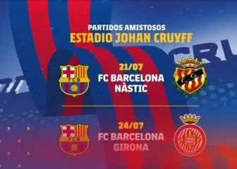 El Barça recibirá al Girona el 24 de julio en el Johan Cruyff