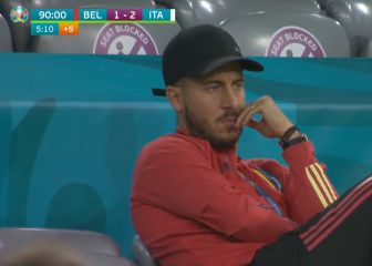 El madridismo miró con lupa esta escena: Hazard al saber que Bélgica estaba eliminada...