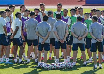 El último entrenamiento de España antes de la semifinal en imágenes