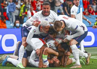 Inglaterra-Dinamarca en imágenes