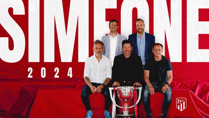 Simeone renews contract with Atlético until 2024