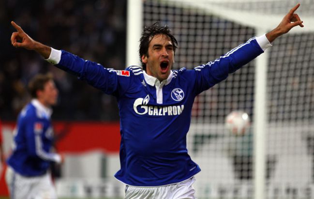 Raúl, con el Schalke.