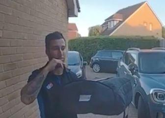 La viral reacción que vale oro de un repartidor de pizzas al enterarse del gol de Inglaterra
