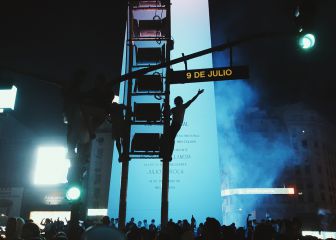 Los argentinos llenan el Obelisco para celebrar el título