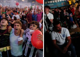 Enajenación en Roma y tragedia en Londres: así vivieron la tanda los fans italianos e ingleses