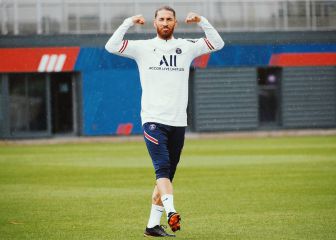 El primer entrenamiento de Sergio Ramos con el PSG
