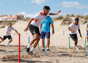 Alderete se estrena en la playa de Oliva