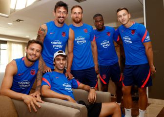 João Félix visitó a la plantilla en Los Ángeles de San Rafael