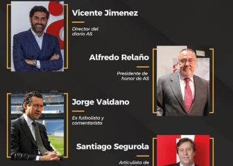 Mesa redonda en Cádiz con Vicente Jiménez, Relaño, Segurola y Valdano