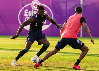 Sekou y Alcaraz, novedades en el entrenamiento del Pucela