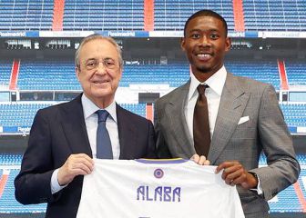 La presentación de Alaba como nuevo jugador del Real Madrid