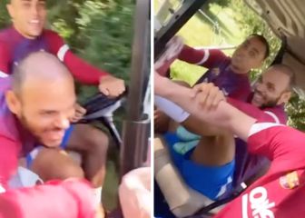 La temeraria secuencia con De Jong y Braithwaite en los buggies que no gustará en el club