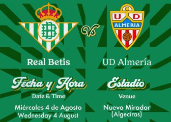 El Betis confirma un amistoso ante el Almería el 4 de agosto