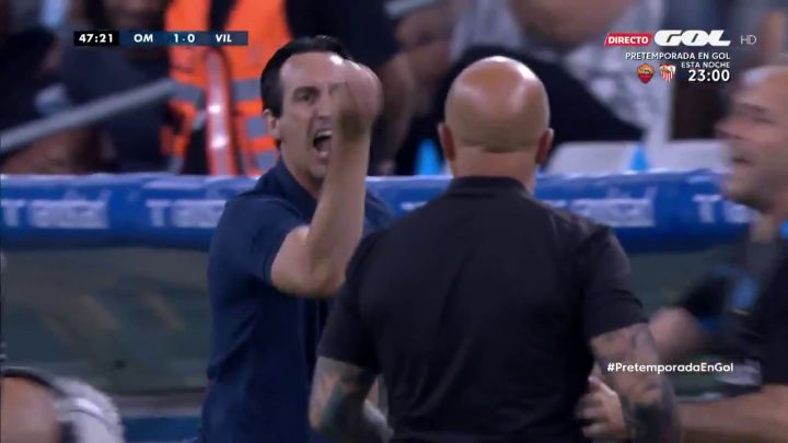 El caliente cara a cara Sampaoli-Emery: pudo acabar muy mal