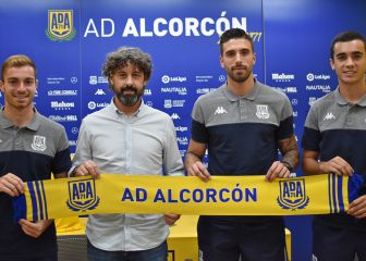 El Alcorcón presenta a Juan Hernández, Asier Córdoba y José Aurelio Suárez