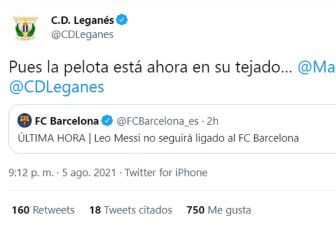 El Leganés se lanza a por Messi