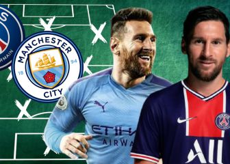 Los posibles onces de PSG y Manchester City con Messi