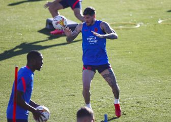 El entrenamiento del Atlético de Madrid en imágenes