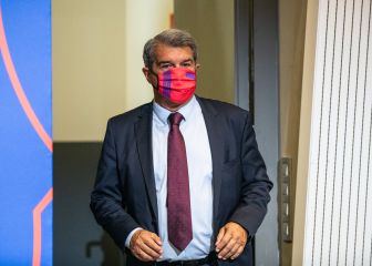 Mucha frialdad entre Messi y Laporta